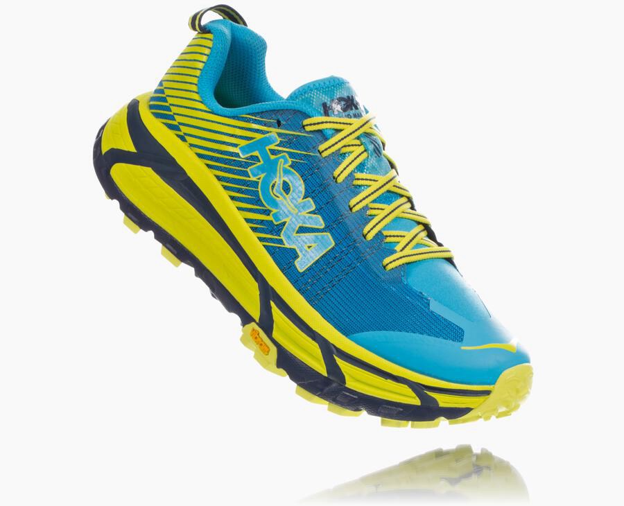 Hoka One One Trainers Mens Blue/Green - EVO Mafate 2 - 05718JHNX